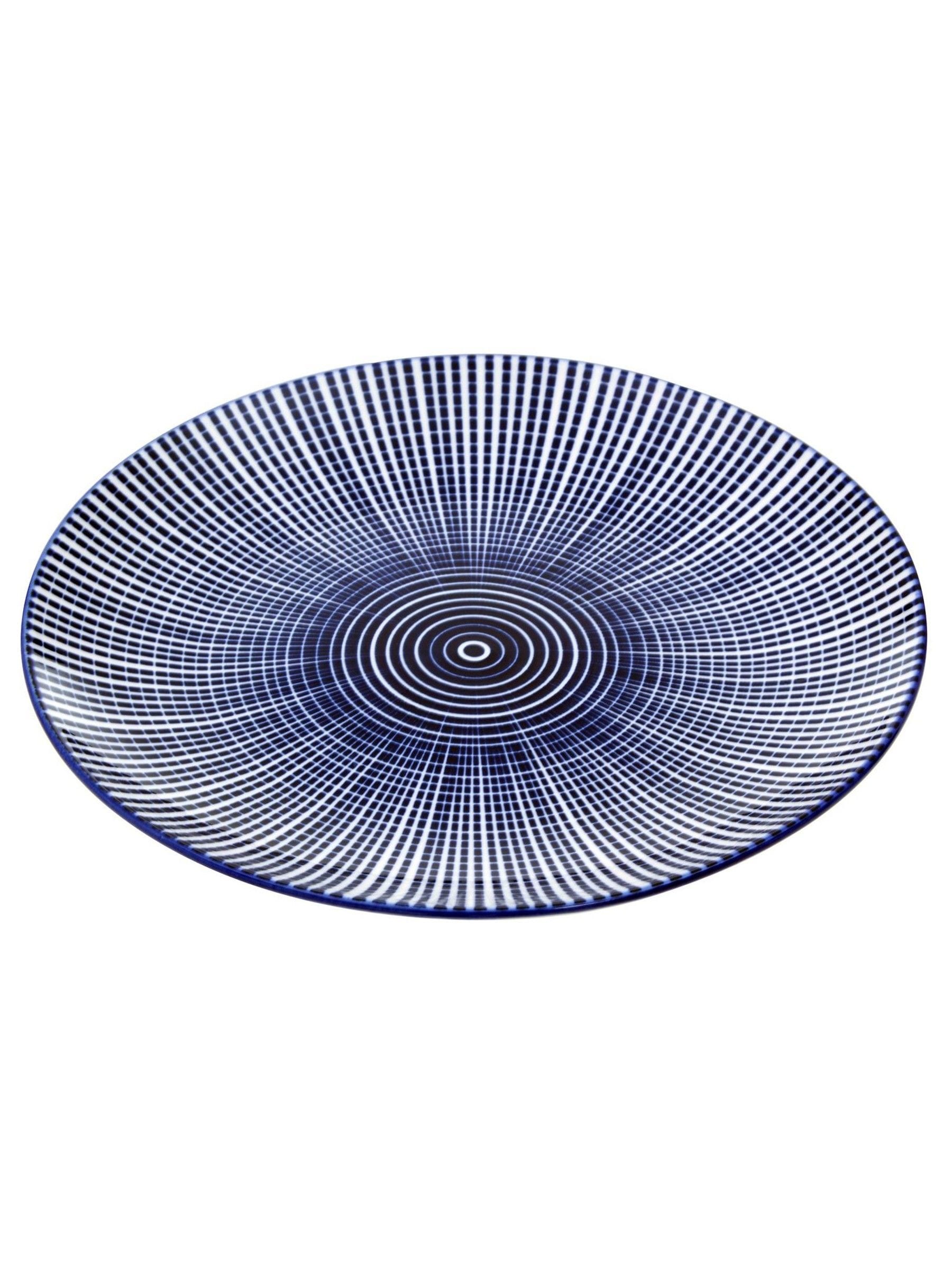 Interiors by Premier blue/white Maya 12 piece dinner set, UK version