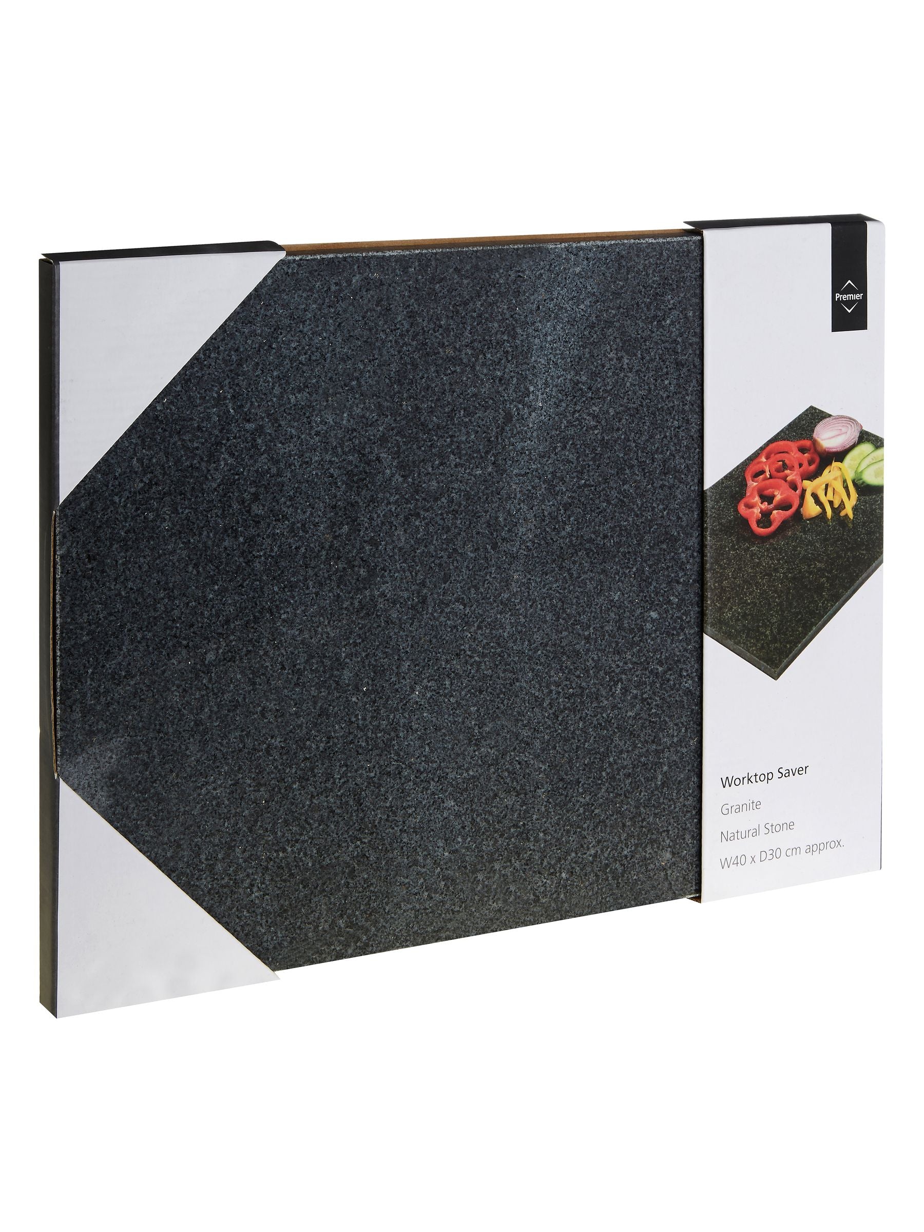 Maison by Premier Grey Black Granite Worktop Saver