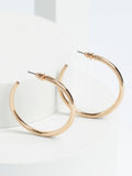 Gold tone taper hoop earrings, UK version