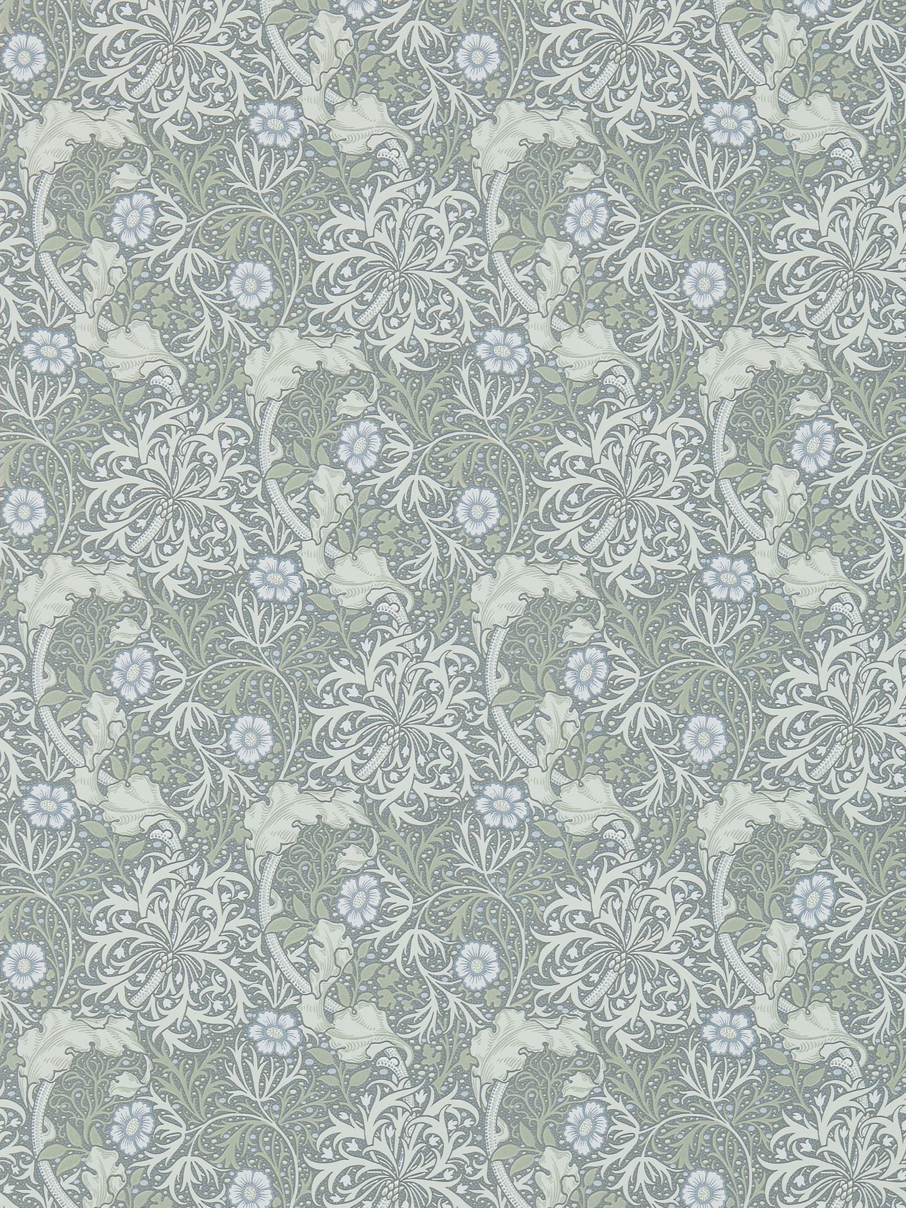 Morris & Co. Silver Seaweed wallpaper 10.05M, imported from the UK