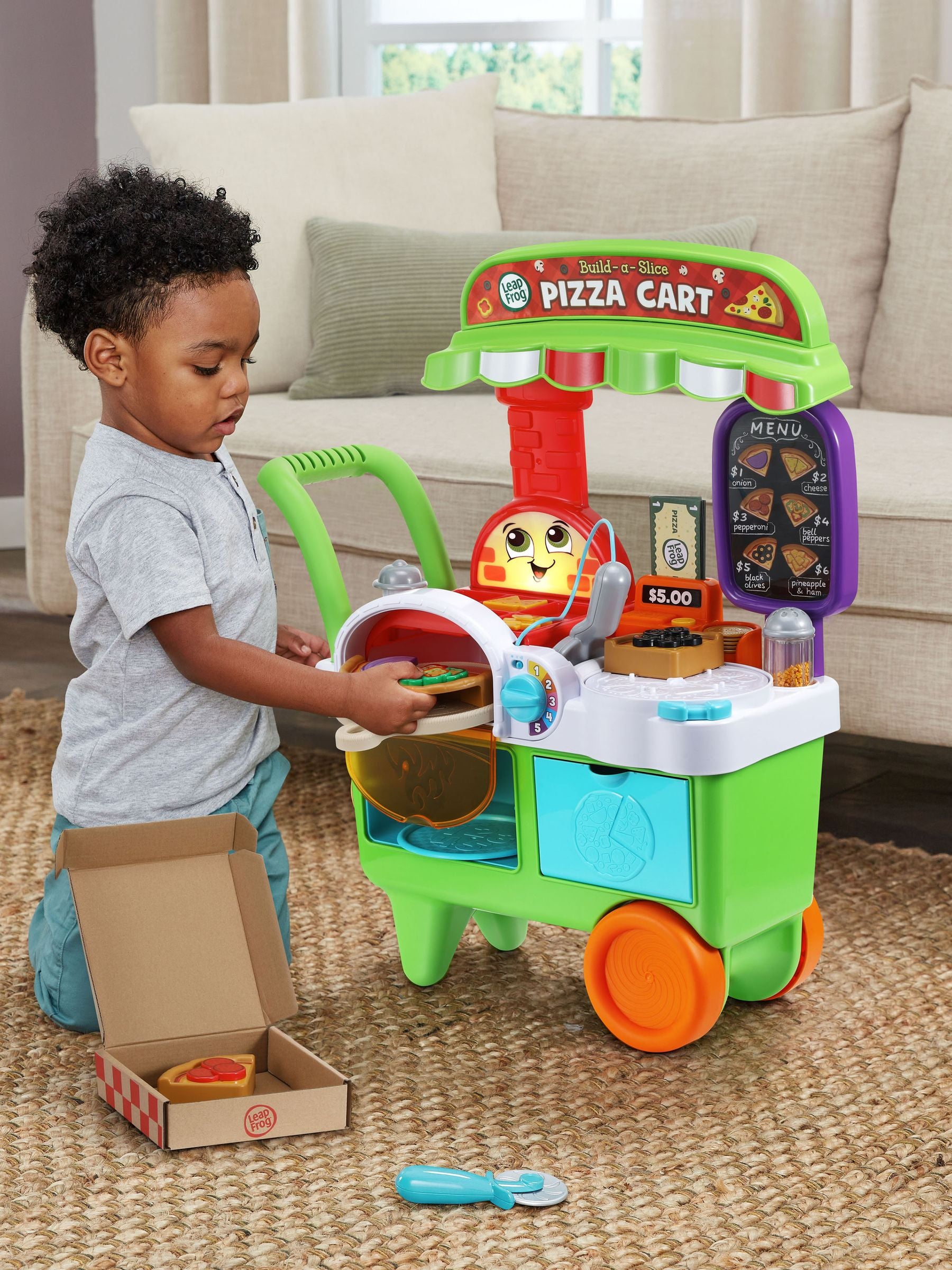 Leapfrog BuildaSlice Pizza Cart with 30 pieces - British product