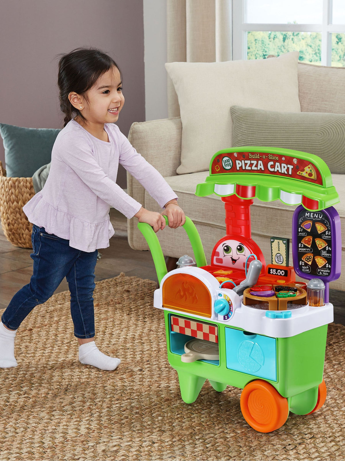 Leapfrog BuildaSlice Pizza Cart with 30 pieces - British product
