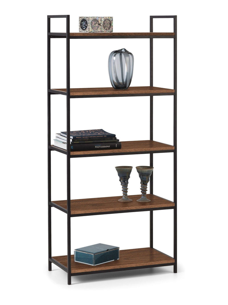 Julian Bowen Brown Tribeca tall bookcase, UK version