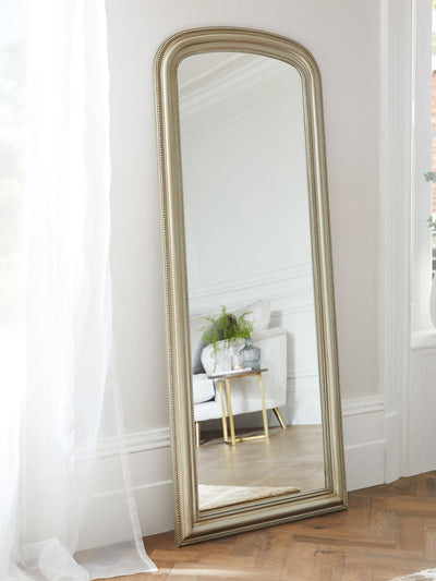 Next Champagne Gold Beaded Arch Full Length Floor Mirror 155cm- Buy online at McGrocer