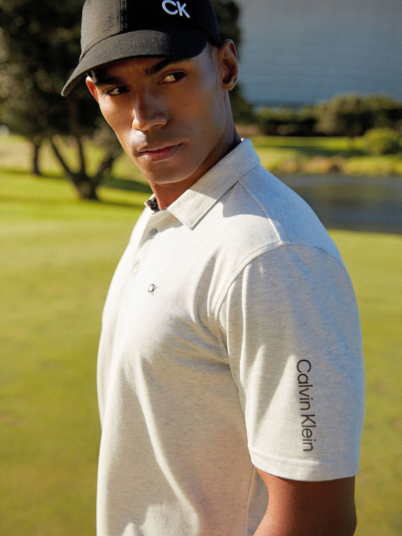 Calvin Klein Golf black cotton twill adjustable cap imported from the UK