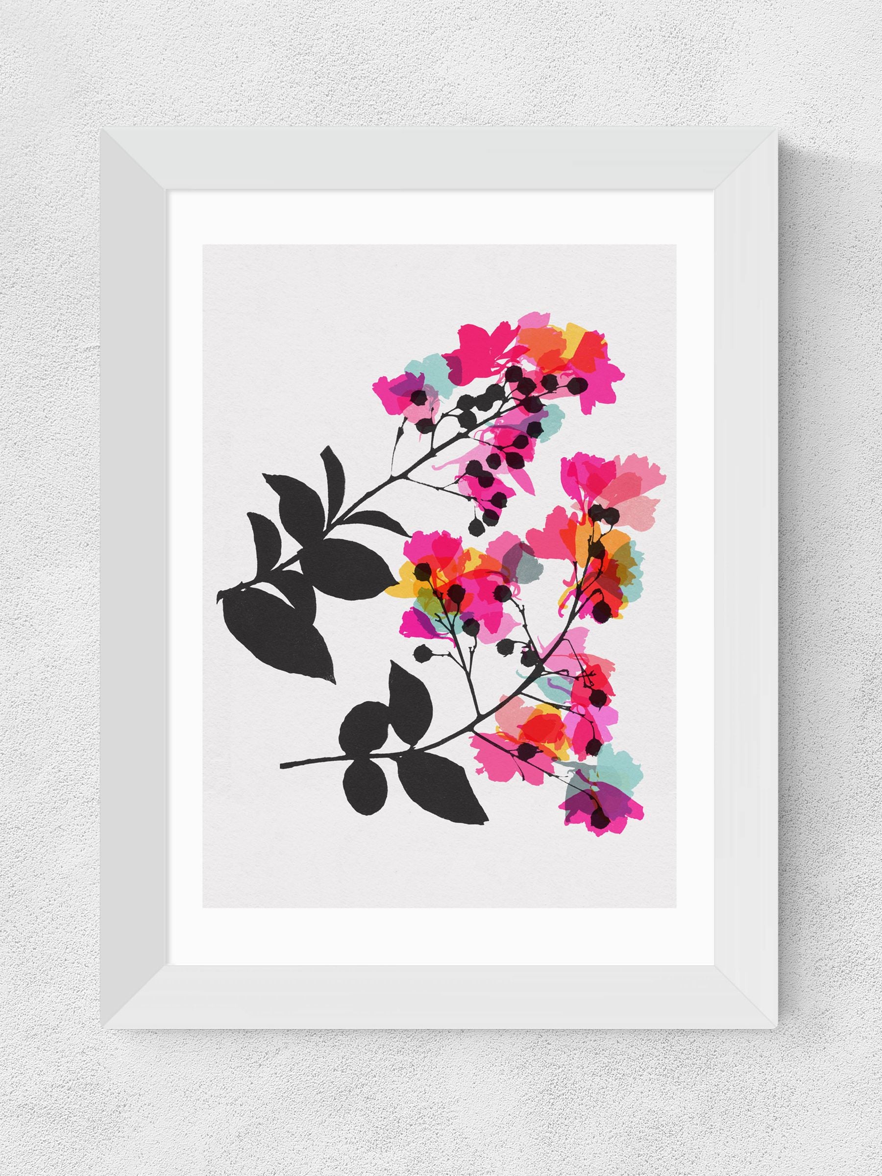 East End Prints floral framed wall art - British product