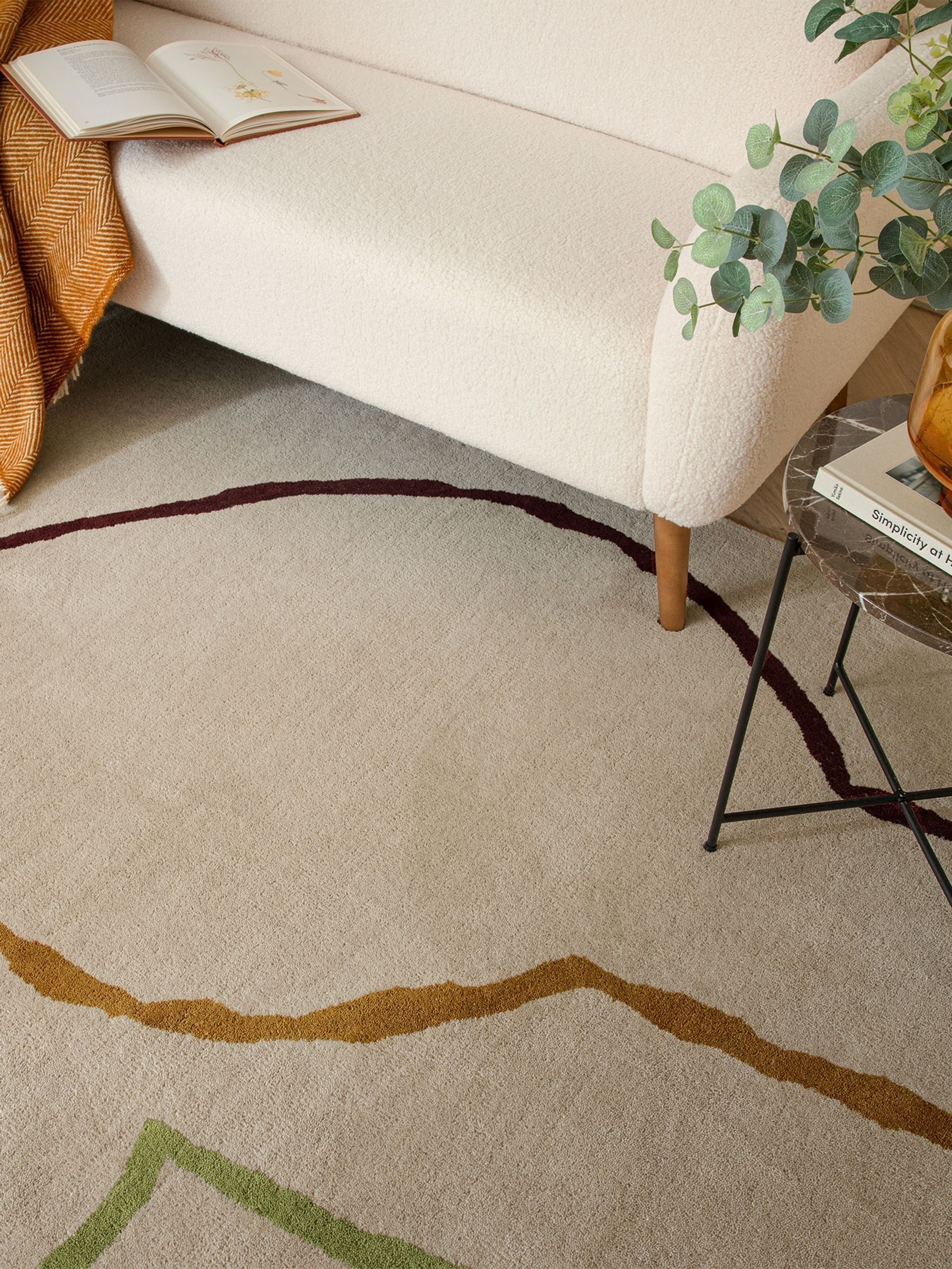 Asiatic Rugs Natural Reef Linear wool rug - British product