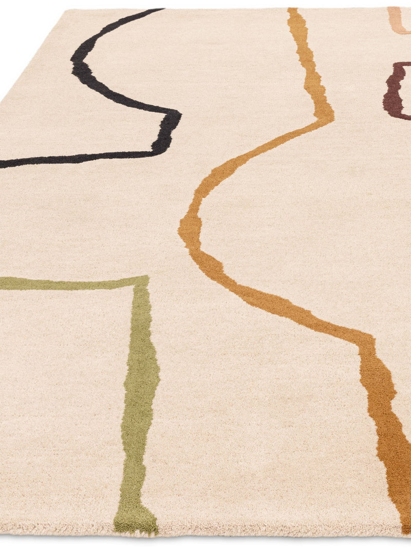Asiatic Rugs Natural Reef Linear wool rug - British product