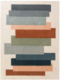Asiatic Rugs cream wool rug Reef Stacks collection, imported from the UK