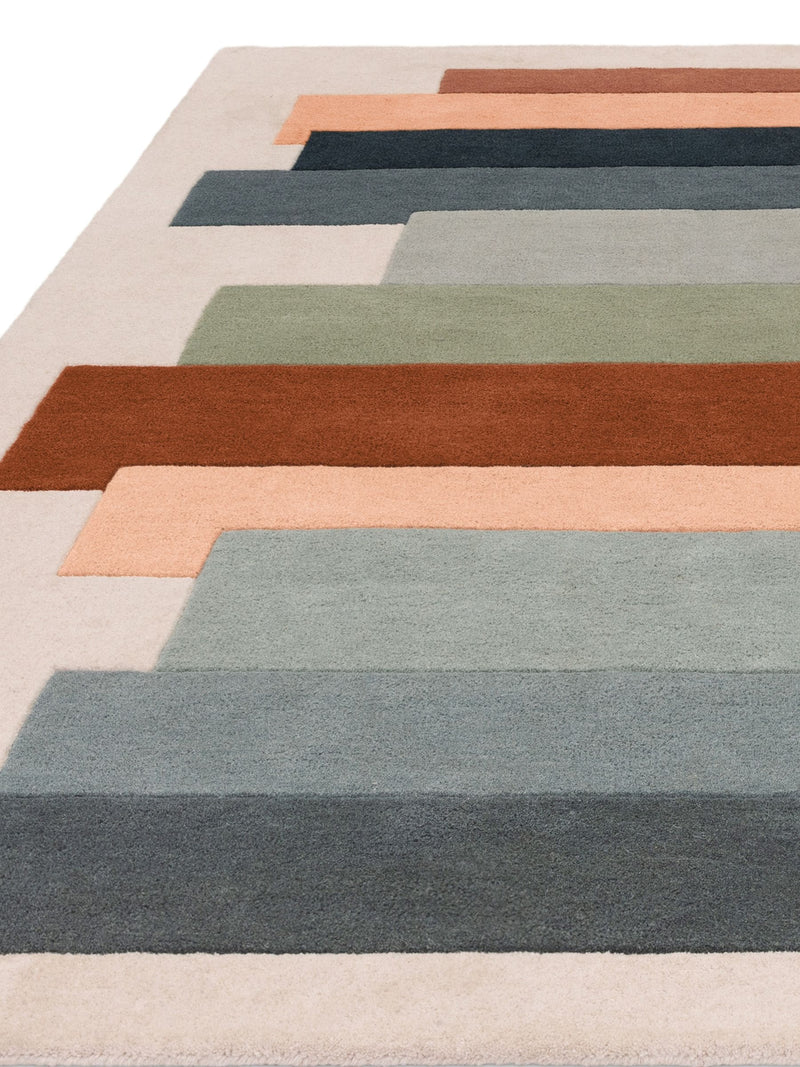 Asiatic Rugs cream wool rug Reef Stacks collection, imported from the UK