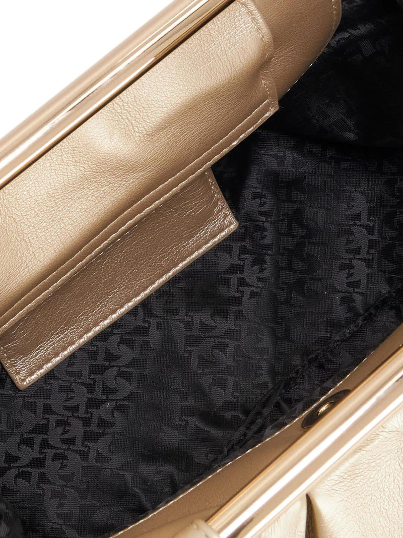 Dune London metallic Ebecci clutch bag with chain strap - British product
