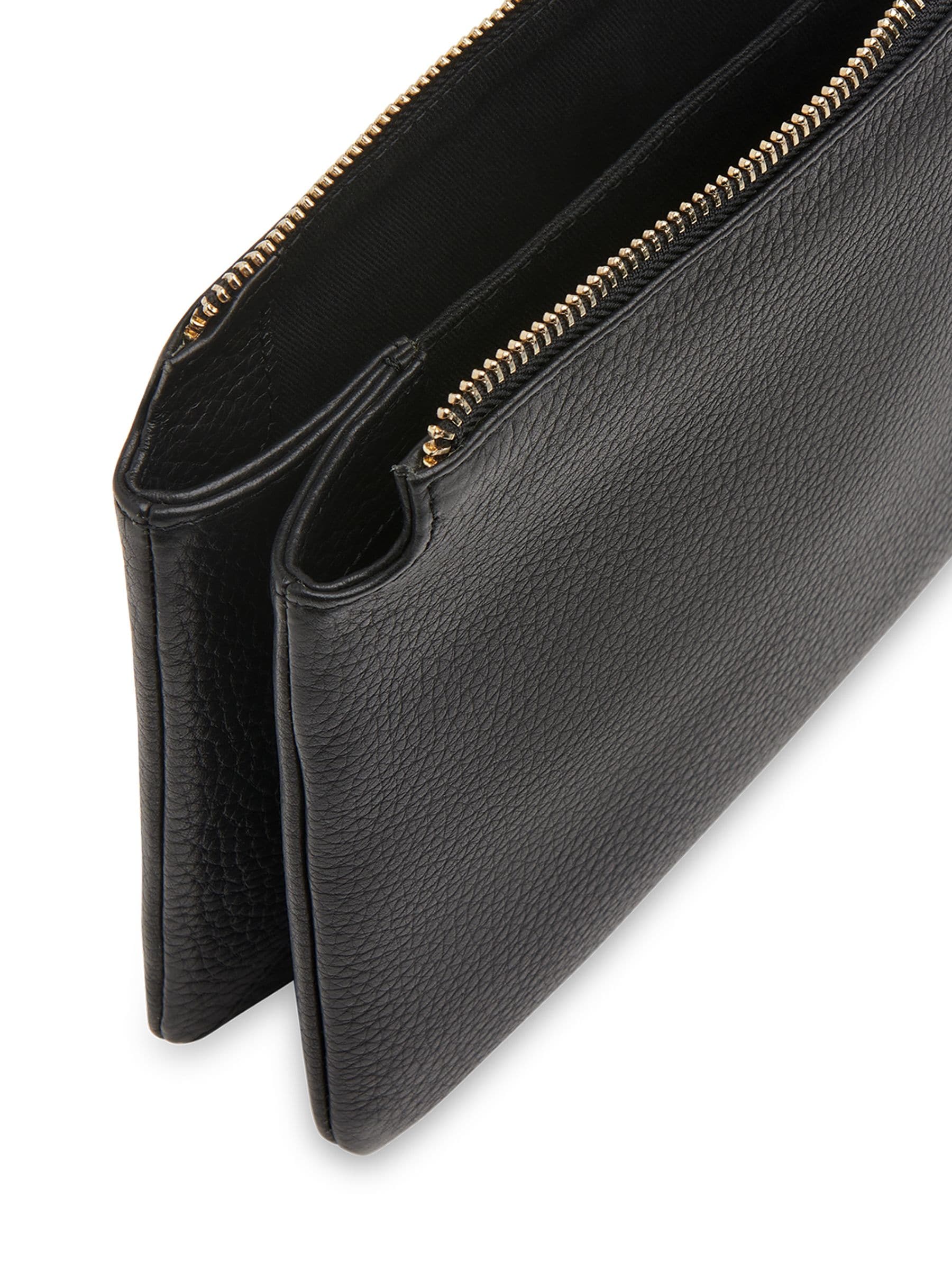 Whistles Black Elita double pouch clutch, UK version