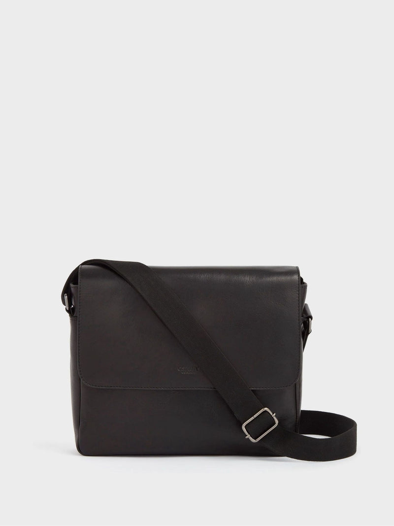 Osprey London Chestnut Brown Carter Saddle Leather Large Messenger Bag