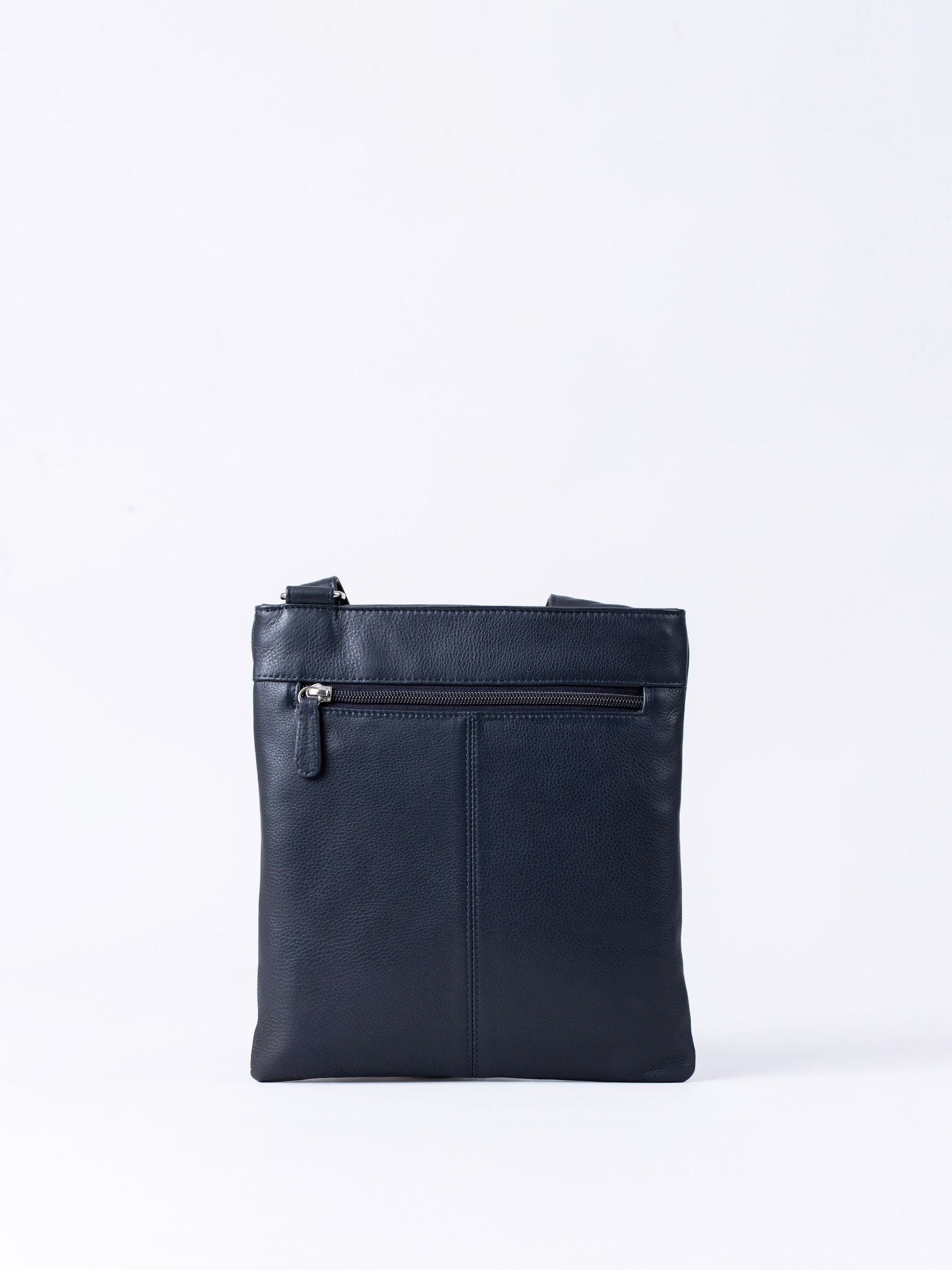 Lakeland Leather navy blue Allerdale cross-body bag (British brand)
