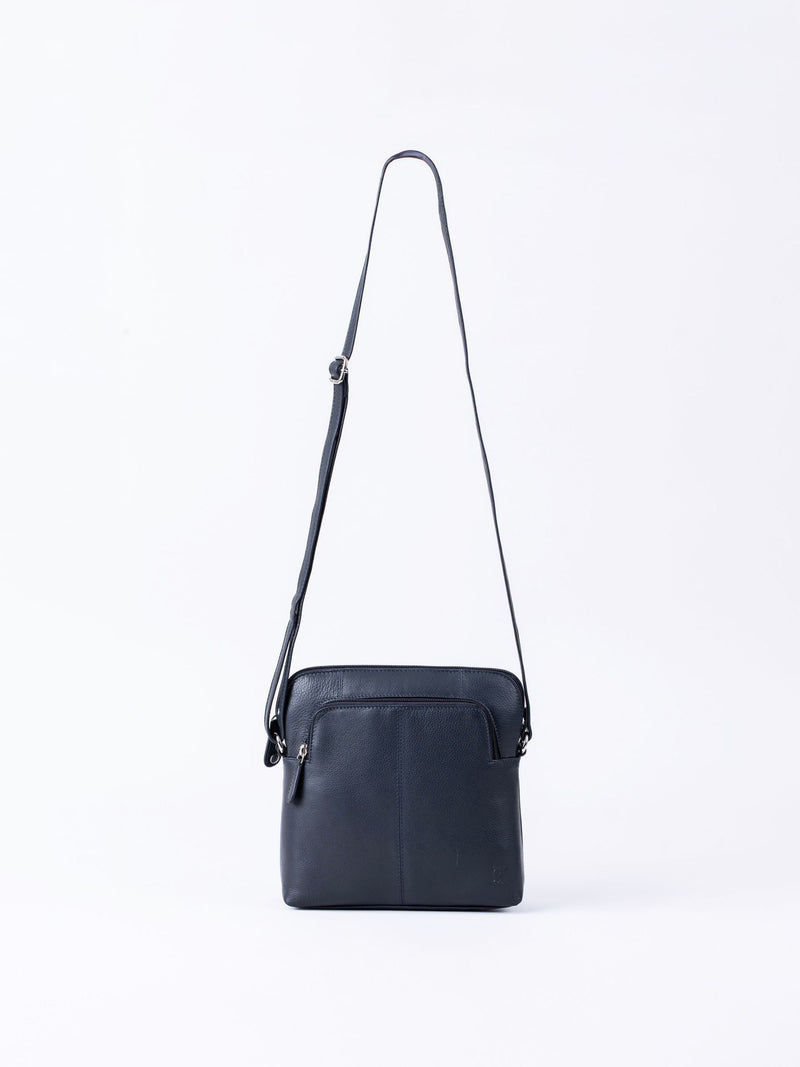 Lakeland Leather navy Raven cross-body bag (British brand)
