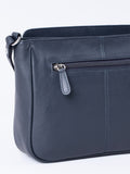 Lakeland Leather Navy Ambleside cross-body bag, imported from the UK