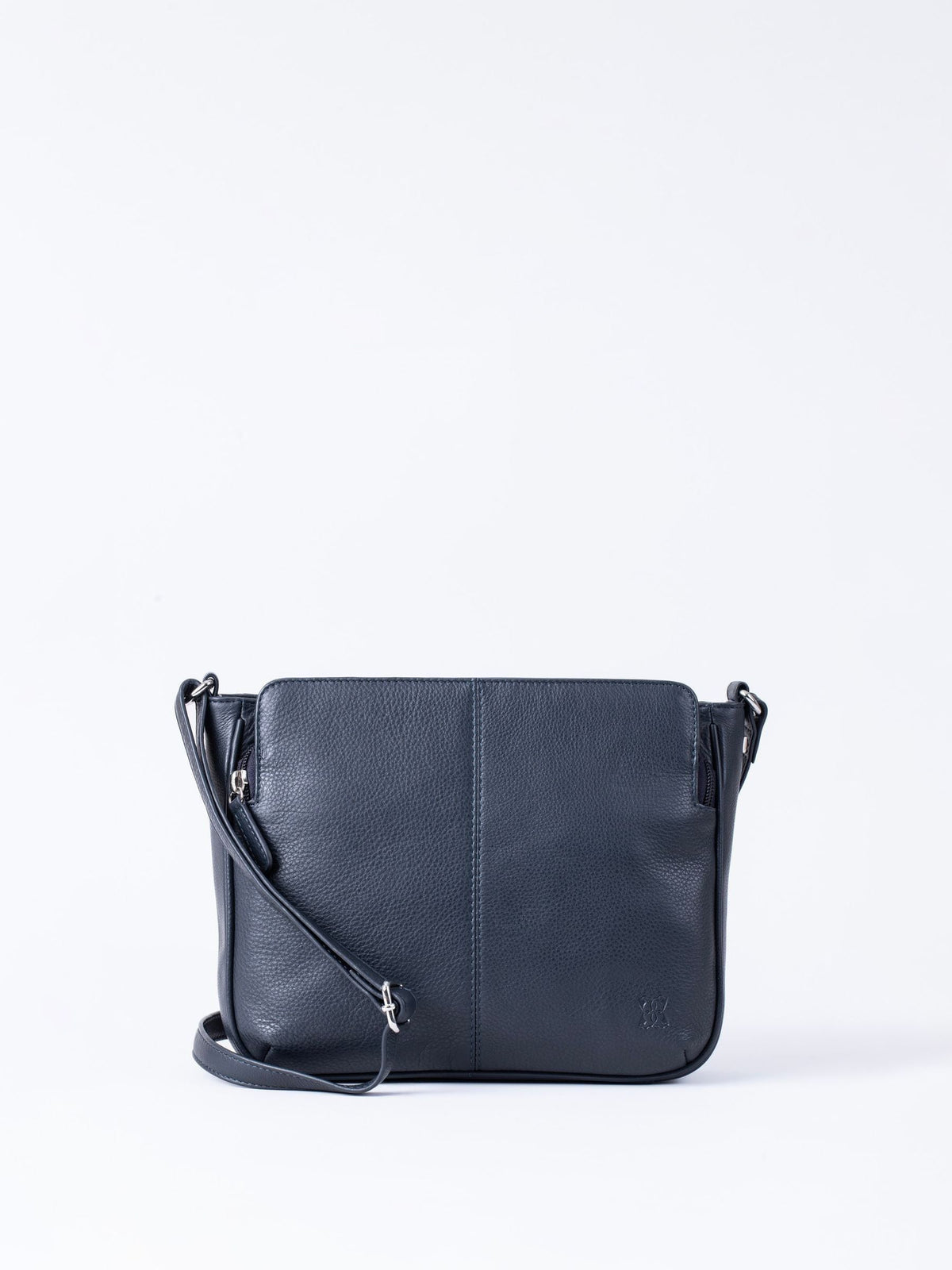 Lakeland Leather Navy Ambleside cross-body bag, imported from the UK