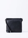Lakeland Leather Black Farlam Cross-Body Bag