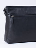 Lakeland Leather Black Farlam Cross-Body Bag