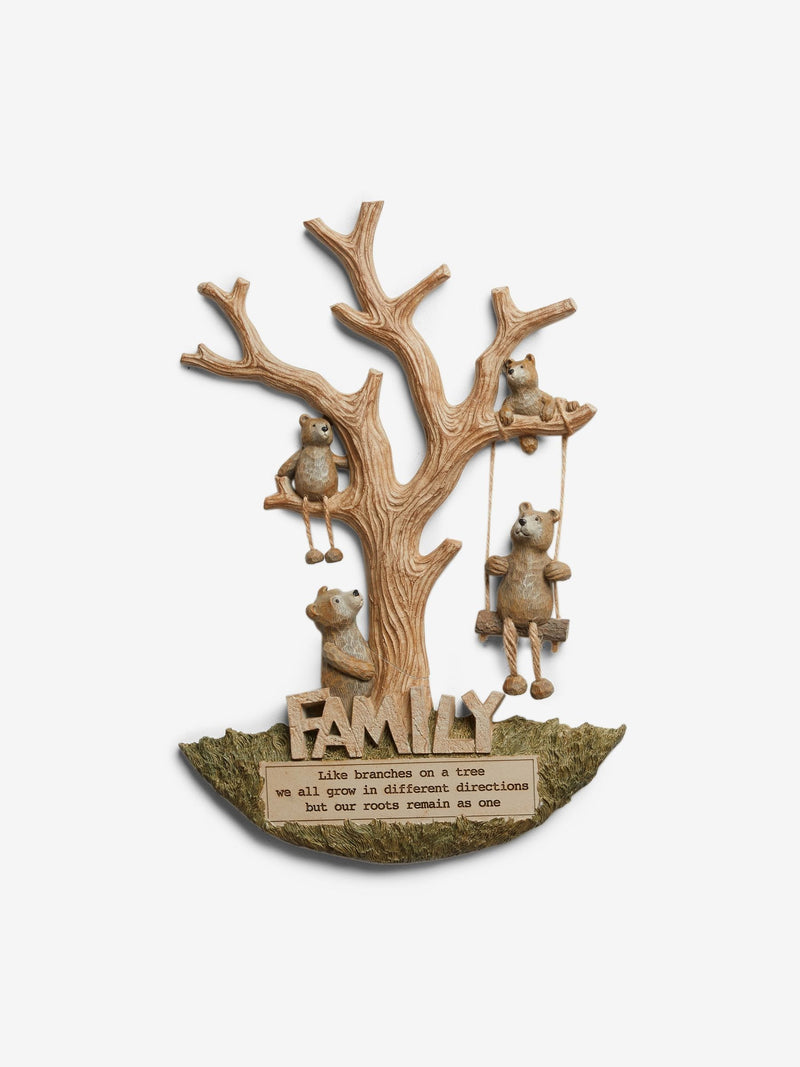 Bertie Bear family tree wall art 40x27x2.5cm, imported from the UK