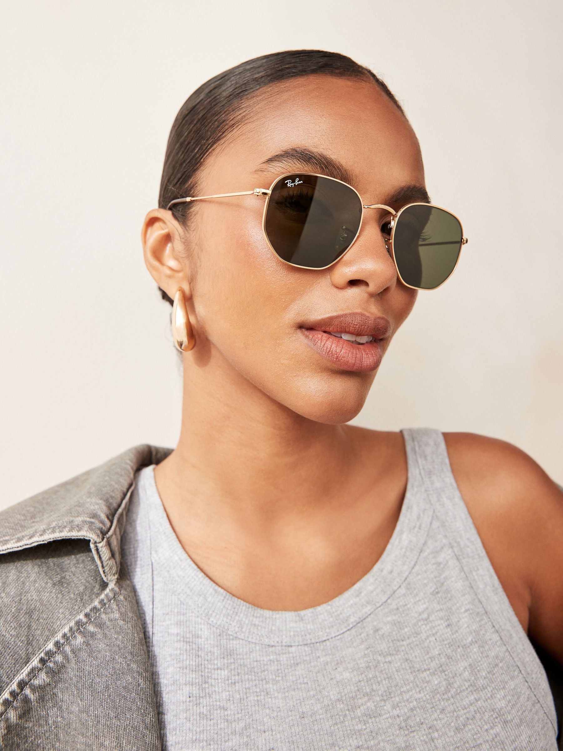 Ray-Ban hexagonal gradient lens sunglasses medium, imported from the UK