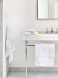 Jasper Conran London White Zero Twist Lightweight Soft Fast Drying 100% Cotton Towel