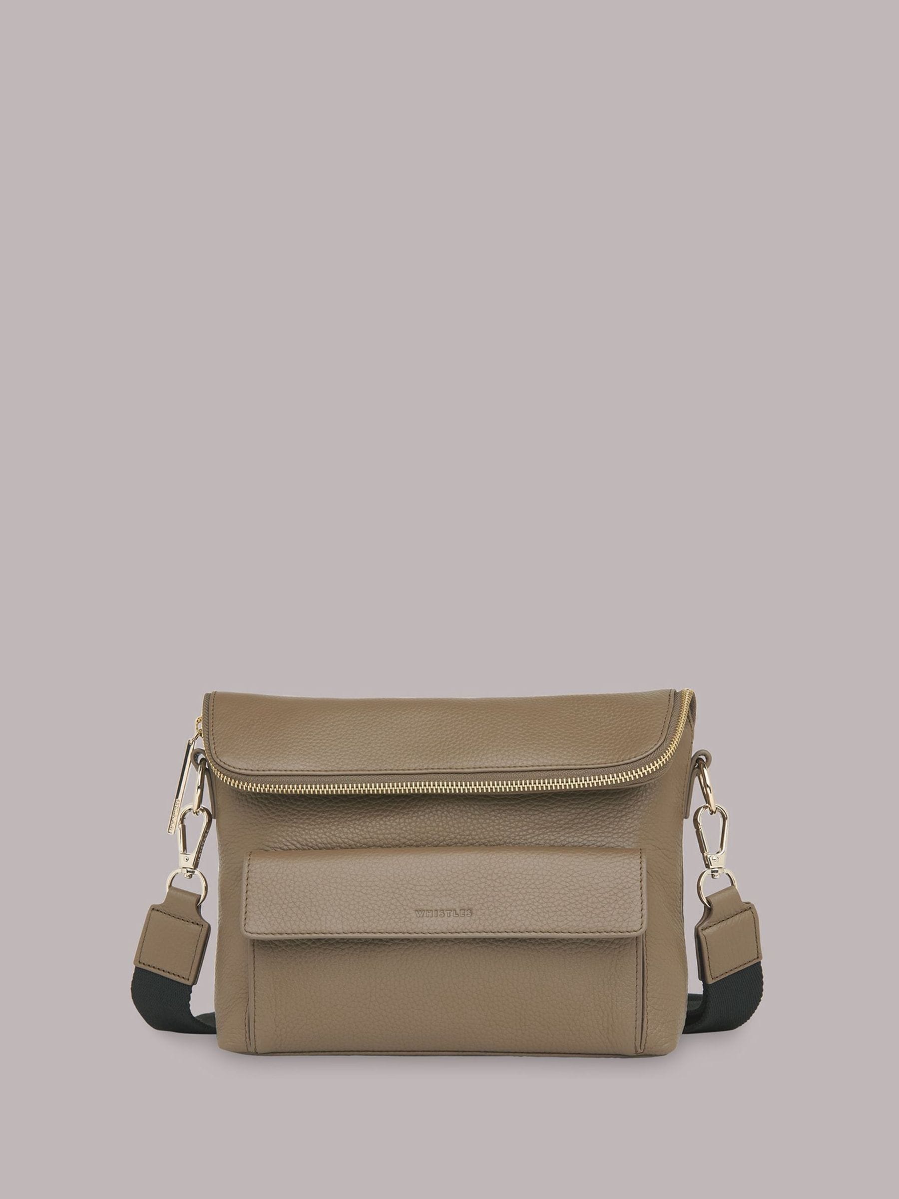 Whistles green cross-body Vida bag (British brand)