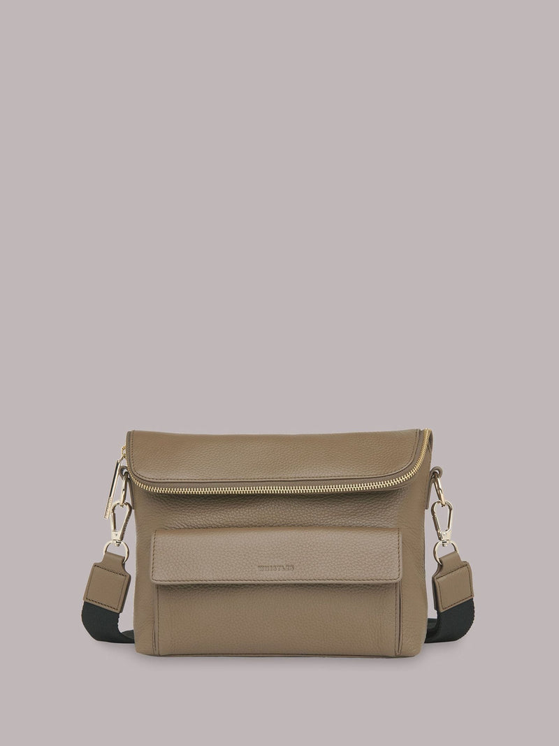 Whistles green cross-body Vida bag (British brand)