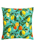 Evans Lichfield outdoor cushion Blue Orange Blossom 43cm, UK version