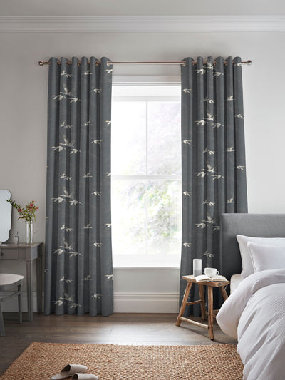 Next Laura Ashley Steel Grey Animalia Fabric by the Metre- Buy online at McGrocer