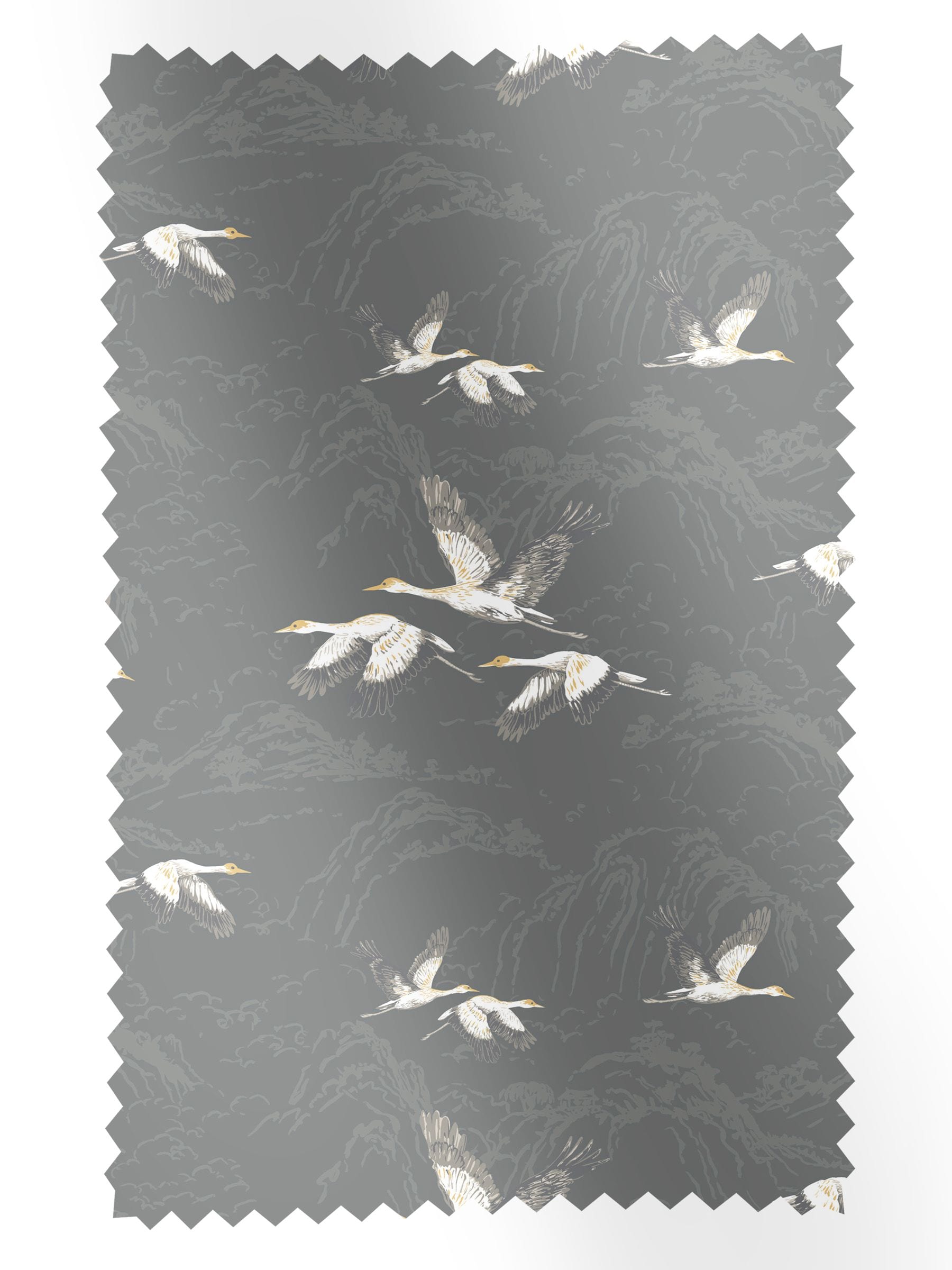 Laura Ashley Steel Grey Animalia fabric by the metre - British product