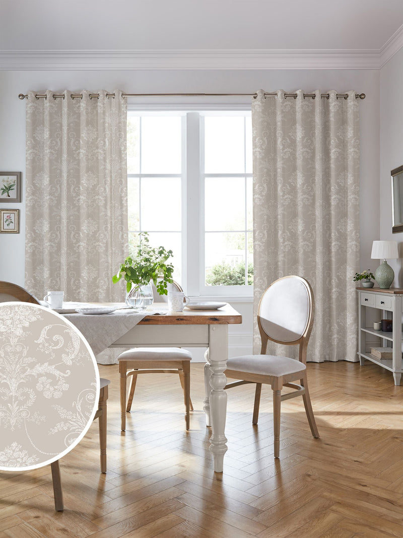 Laura Ashley Dark Grey Josette 100% cotton fabric, imported from the UK