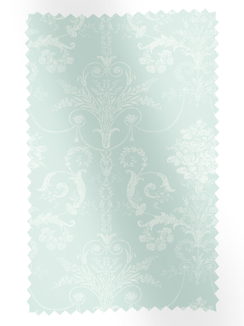 Laura Ashley Josette duck egg blue cotton fabric (British brand)