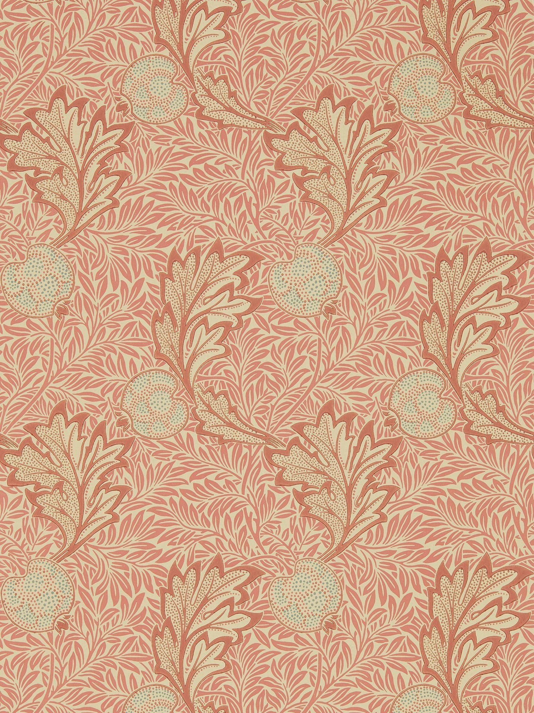 Morris & Co. Orange Apple Wallpaper, imported from the UK