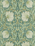 Morris & Co Green Pimpernel wallpaper sample, UK version