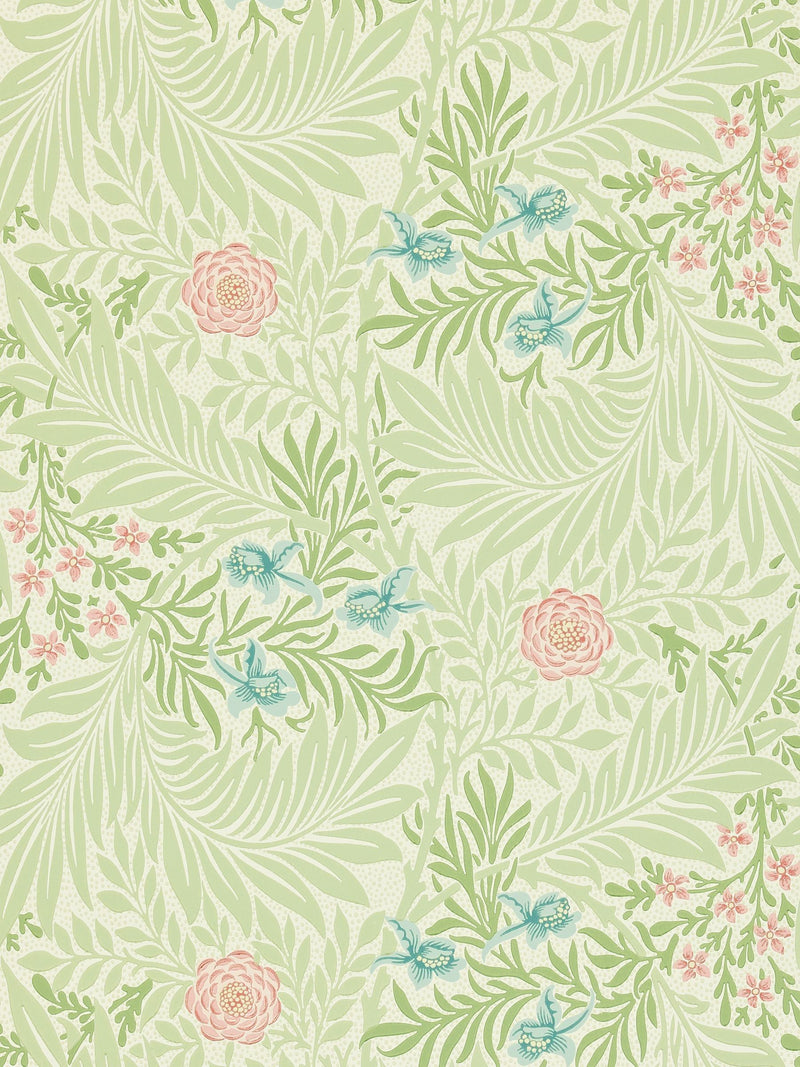 Morris & Co. Green Larkspur wallpaper (British brand)
