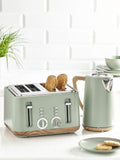 Sage Green Bronx 4 Slice Toaster