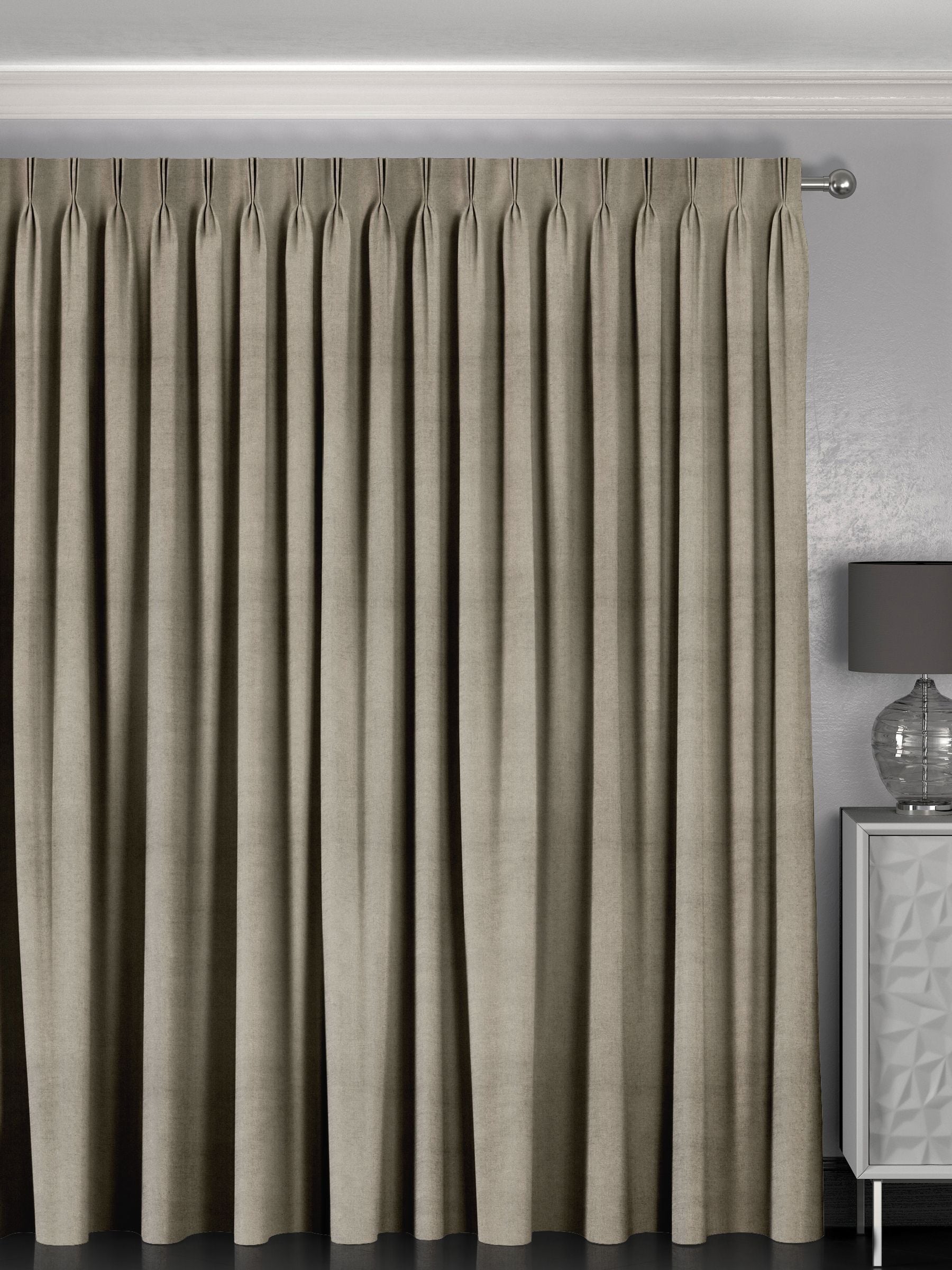 Harvi oatmeal made to measure curtains, UK version