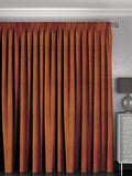 Harvi rust orange made to measure curtains - British product