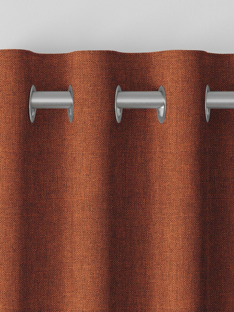 Harvi rust orange made to measure curtains - British product