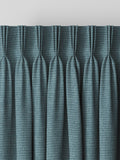 Harvi teal blue made to measure polyester curtains - British product