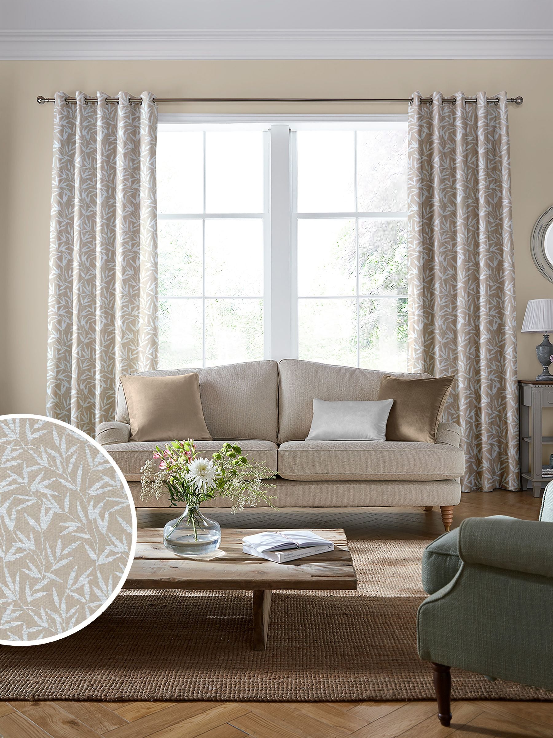 Laura Ashley Willow Leaf fabric - imported from the UK