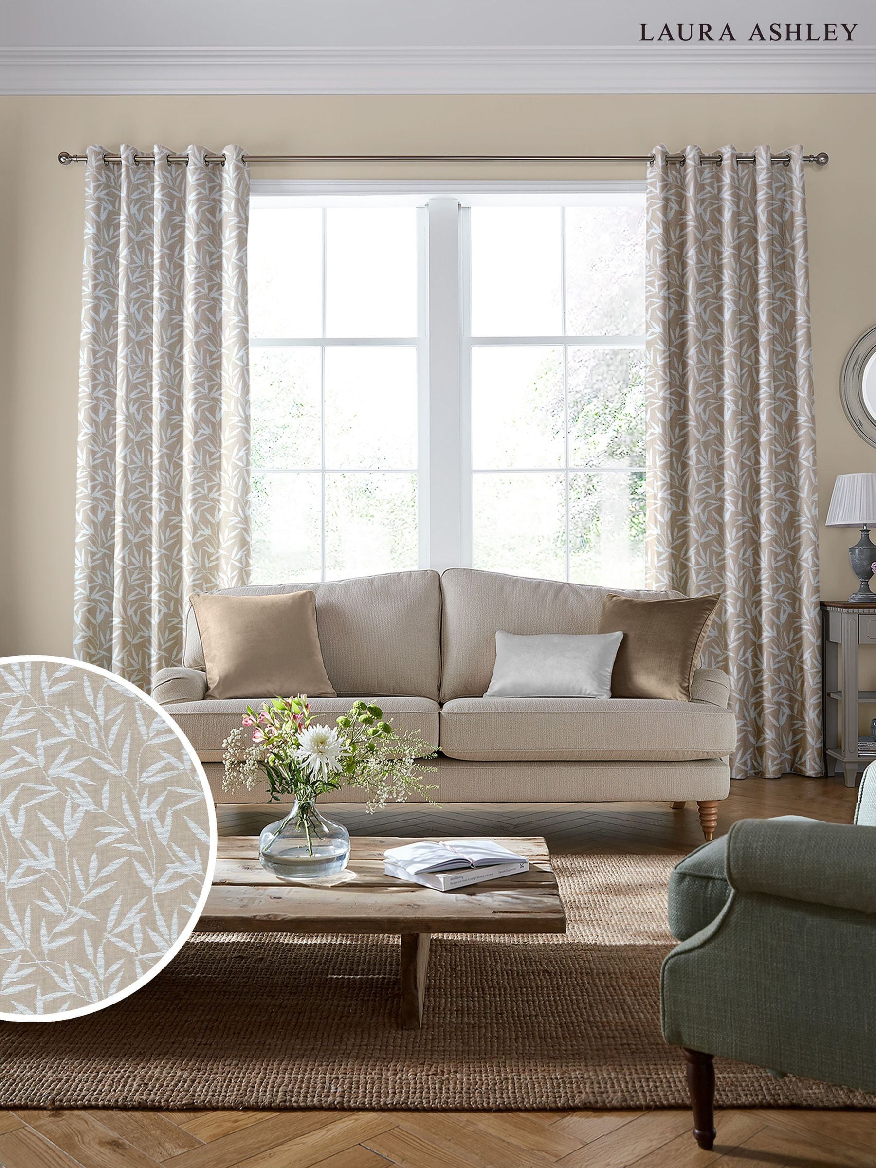 Laura Ashley Willow Leaf fabric - imported from the UK