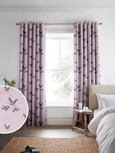 Next Laura Ashley Blush Pink Animalia Embroidered Fabric By The Metre- Buy online at McGrocer