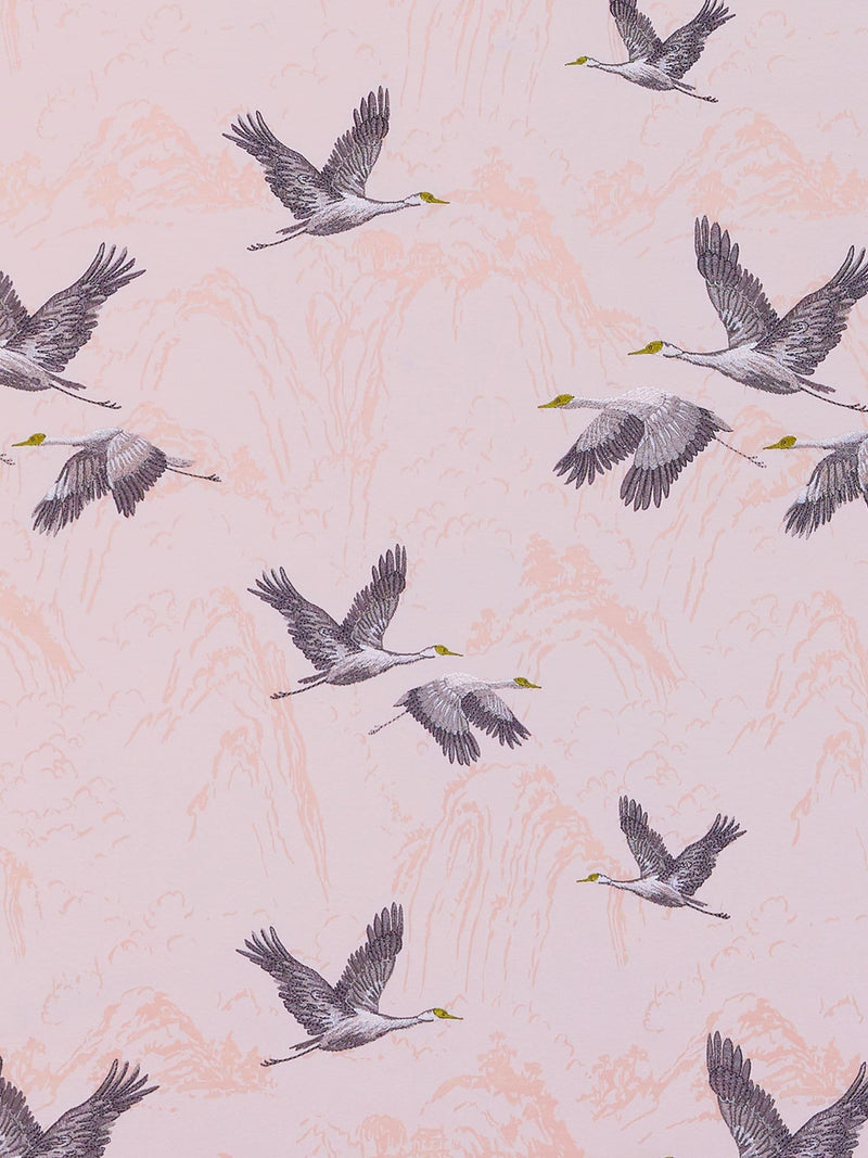 Laura Ashley Blush Pink Animalia embroidered fabric, UK version