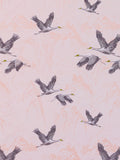 Laura Ashley Blush Pink Animalia embroidered fabric, UK version
