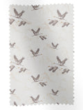 Laura Ashley dark grey Animalia embroidered fabric by the metre (British brand)