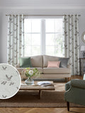 Laura Ashley Duck Egg Blue embroidered fabric - British product