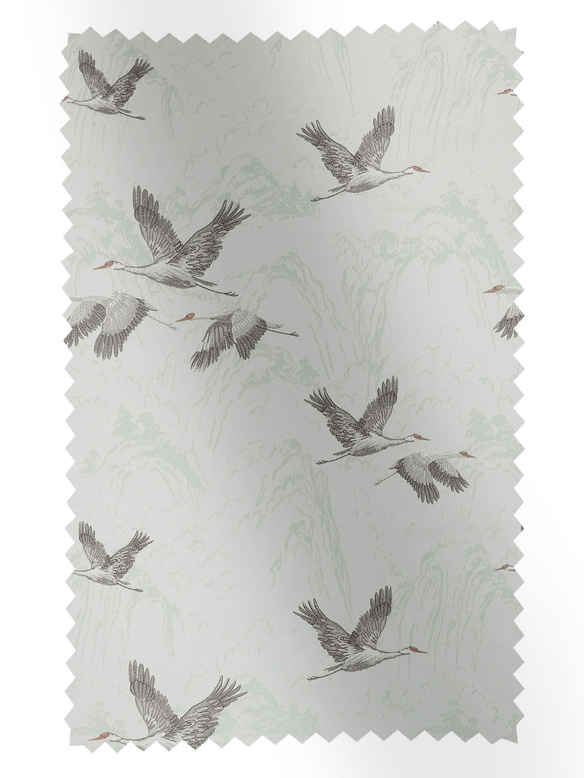 Laura Ashley Duck Egg Blue embroidered fabric - British product