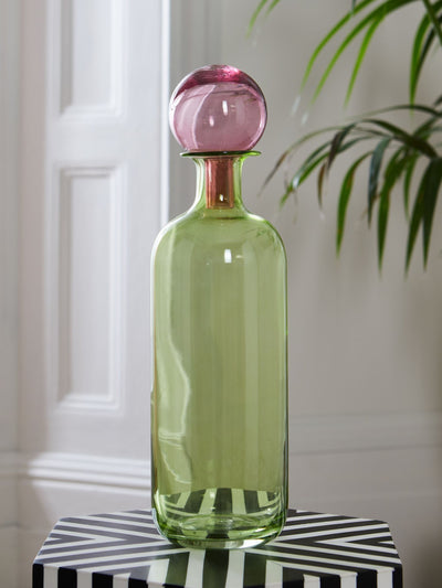 Rockett St George Grønn/Rosa Apotekerglassflaske 43 cm